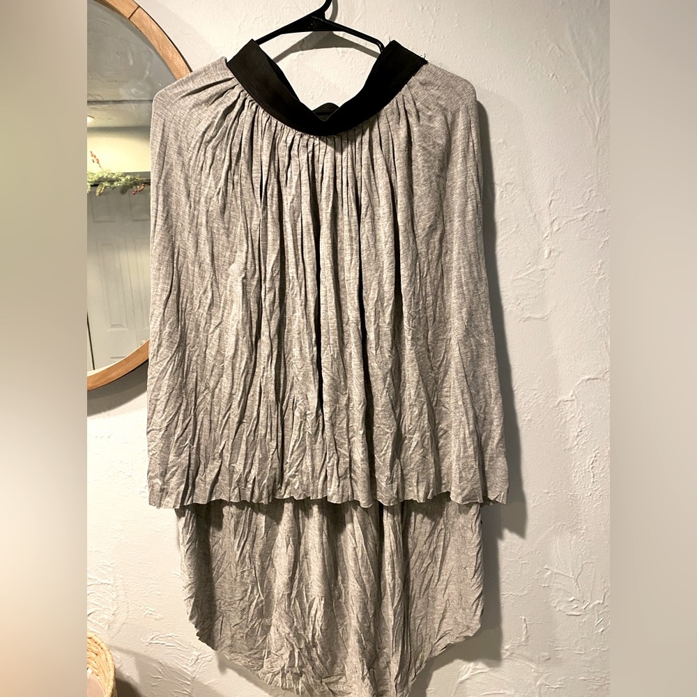 Forever 21 Woman Asymmetrical Grey Midi Skirt